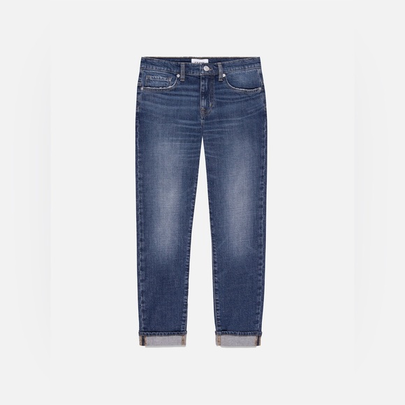FRAME Le‎ Garcon Boyfriend Ankle Jeans Blue Size 33 - Picture 1 of 10